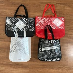 (4) Reusable Lululemon Bags